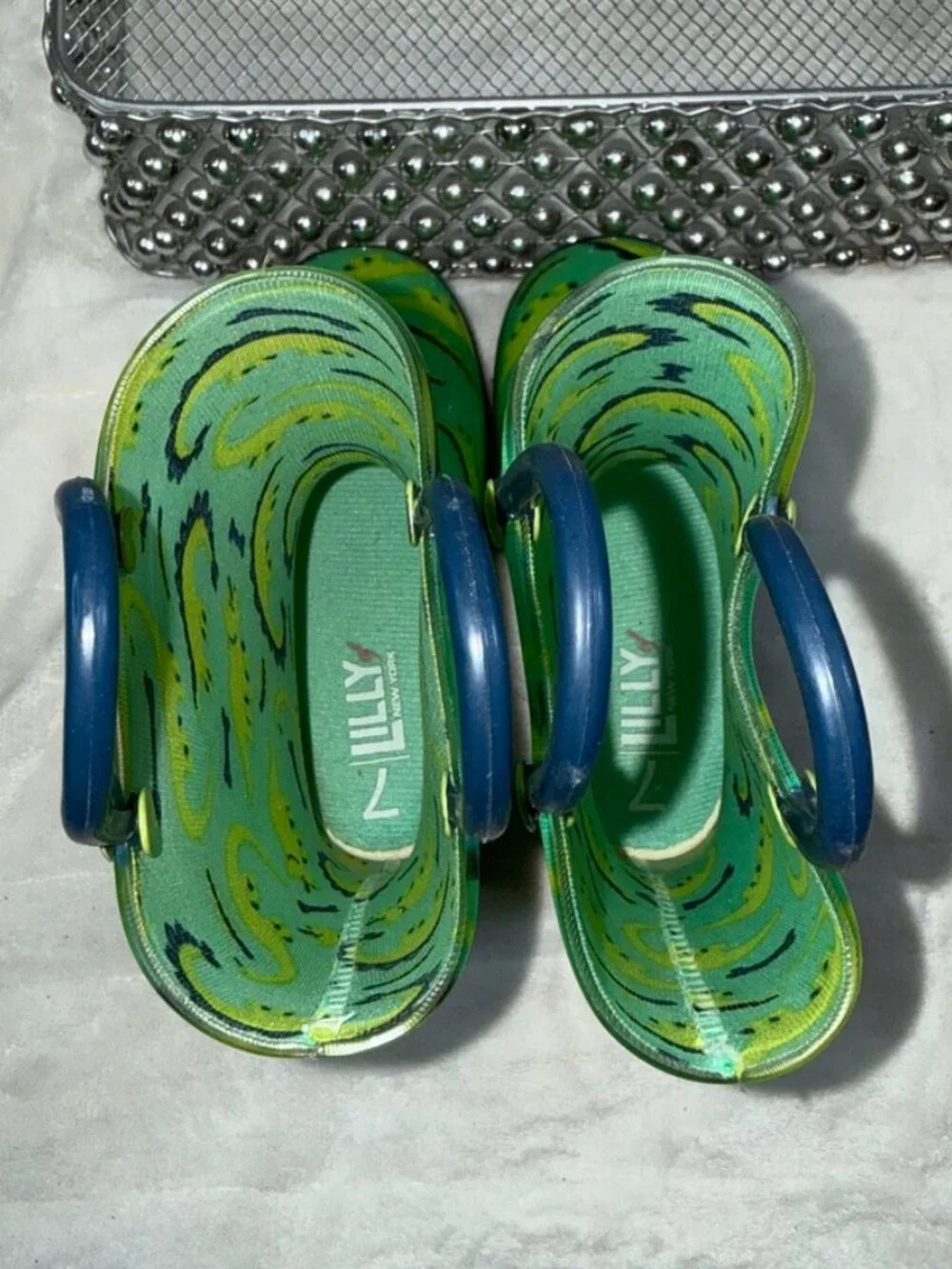 Lilly of New York Dinosaur Rain Boots Toddler Size 7